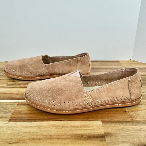 TOMS Alpargata Womens Classic Suede Slip On Casual Loafers Shoes - Size‎ 9.5 - Picture 4 of 9